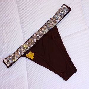 ☀️Daisy Bikini Bottom, Bling Waistband